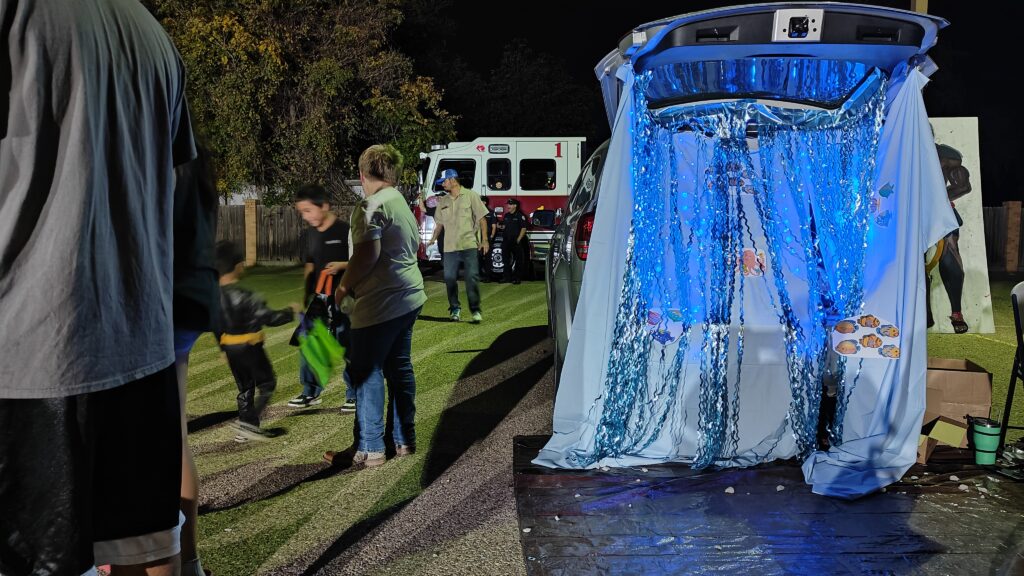 Trunk or Treat, 2024, at Redeemer Lutheran Church in Lubbock, Texas.